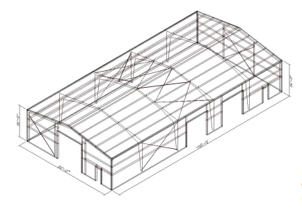 CO1786 Metal Building Frame Drawings