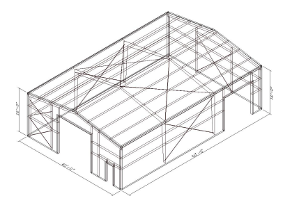 Frame Drawings for a Metal Building