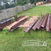 Steel Building Parts on the Ground