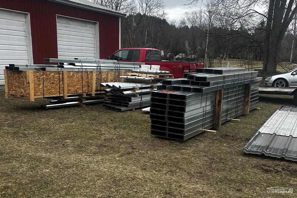 40x70x10 Used Metal Building in Michigan