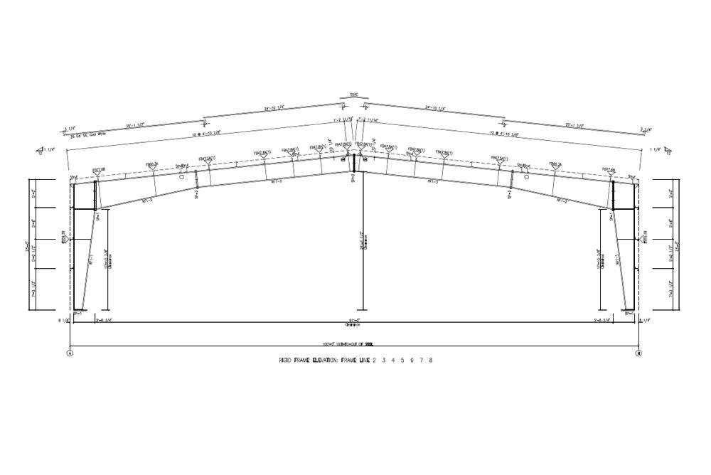 CA1809 Steel Building Plans