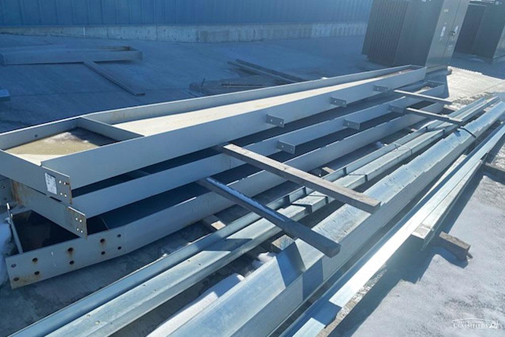 AB1815 Used Steel Building Materials on Concrete and Pallets