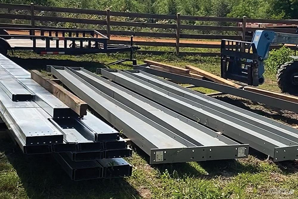 FL1810-1 Steel Building Materials on Pallets