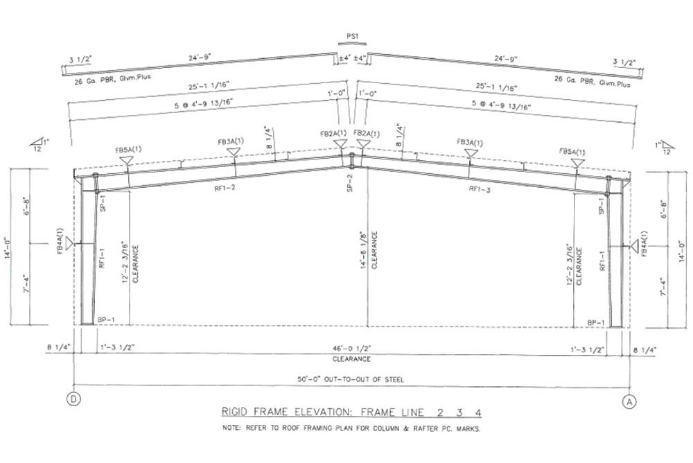 TX1814 Plans for a Metal Building